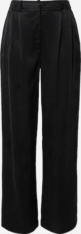 A LOT LESS Wide leg Pleat-Front Pants 'Florentina' in Black: front