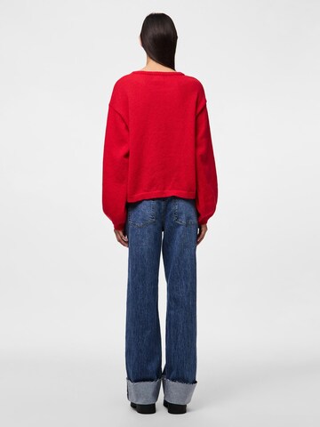 Pull-over 'PCIDA' PIECES en rouge