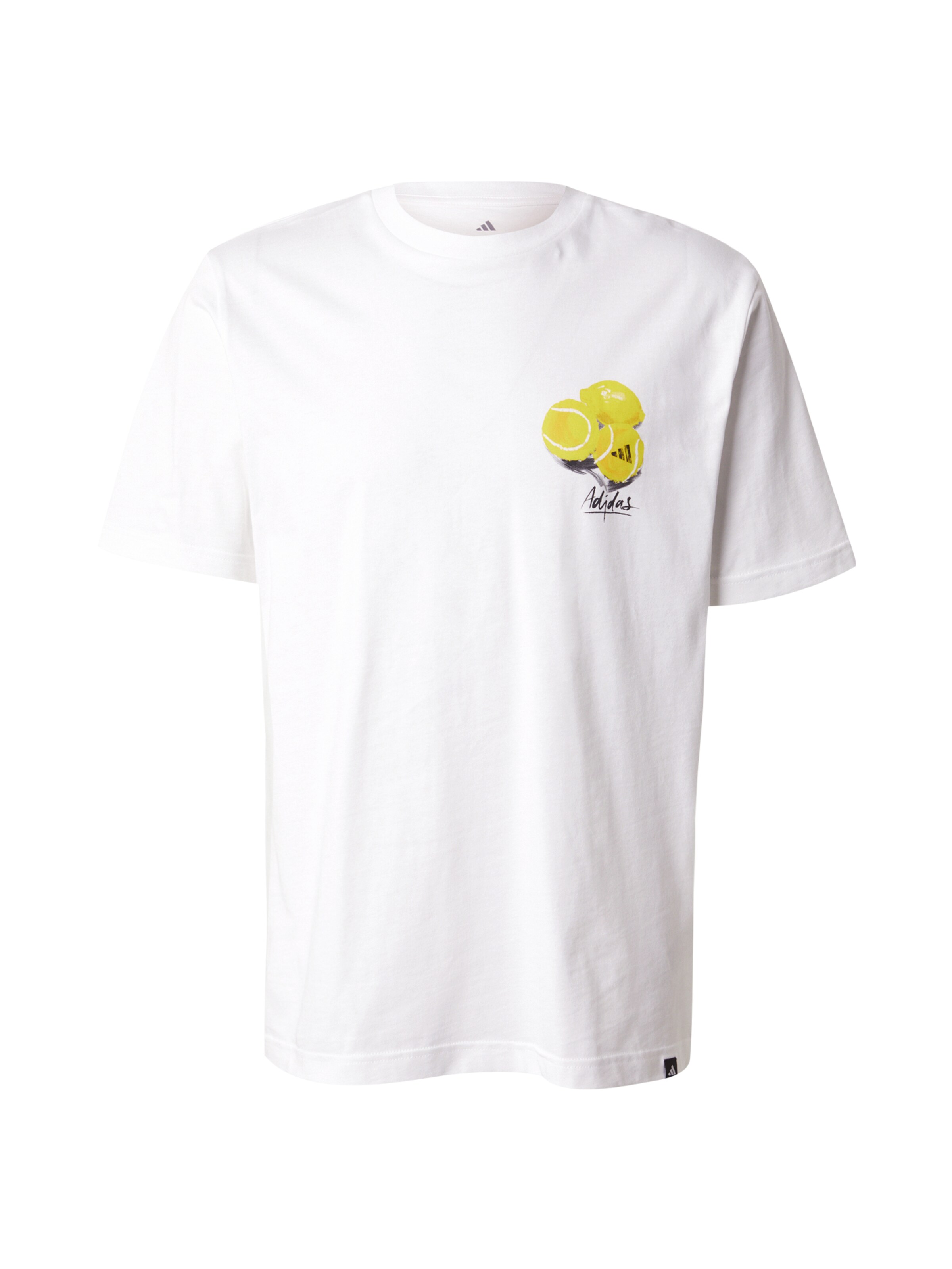 ADIDAS SPORTSWEAR Функционална тениска 'Lemon' в бяло: отпред