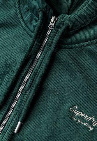 Superdry Sweat jacket in Green