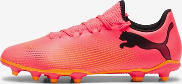 PUMA - Zapatillas de fútbol 'Future 7 Play' en naranja: frente
