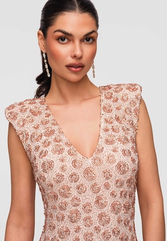 Ombre Evening dress in Beige