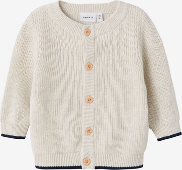 NAME IT Knit Cardigan in Beige: front