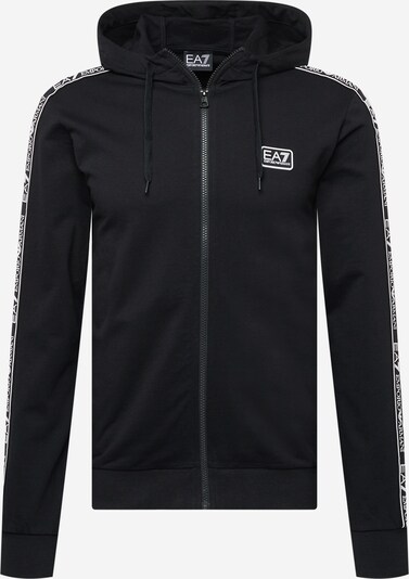 EA7 Emporio Armani Tepláková bunda - čierna / biela, Produkt