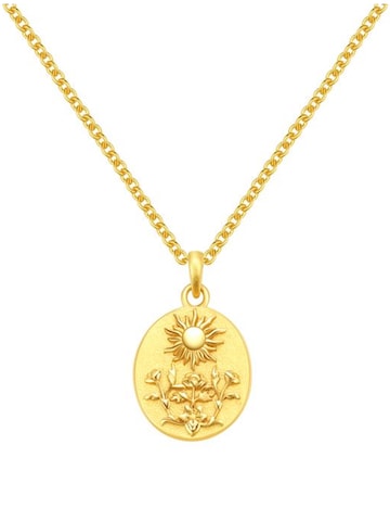 Hey Happiness Necklace 'Sunshine' in Gold: front