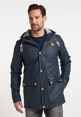 Schmuddelwedda Between-Season Jacket in Blue: front