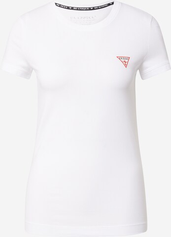 T-shirt GUESS en blanc : devant