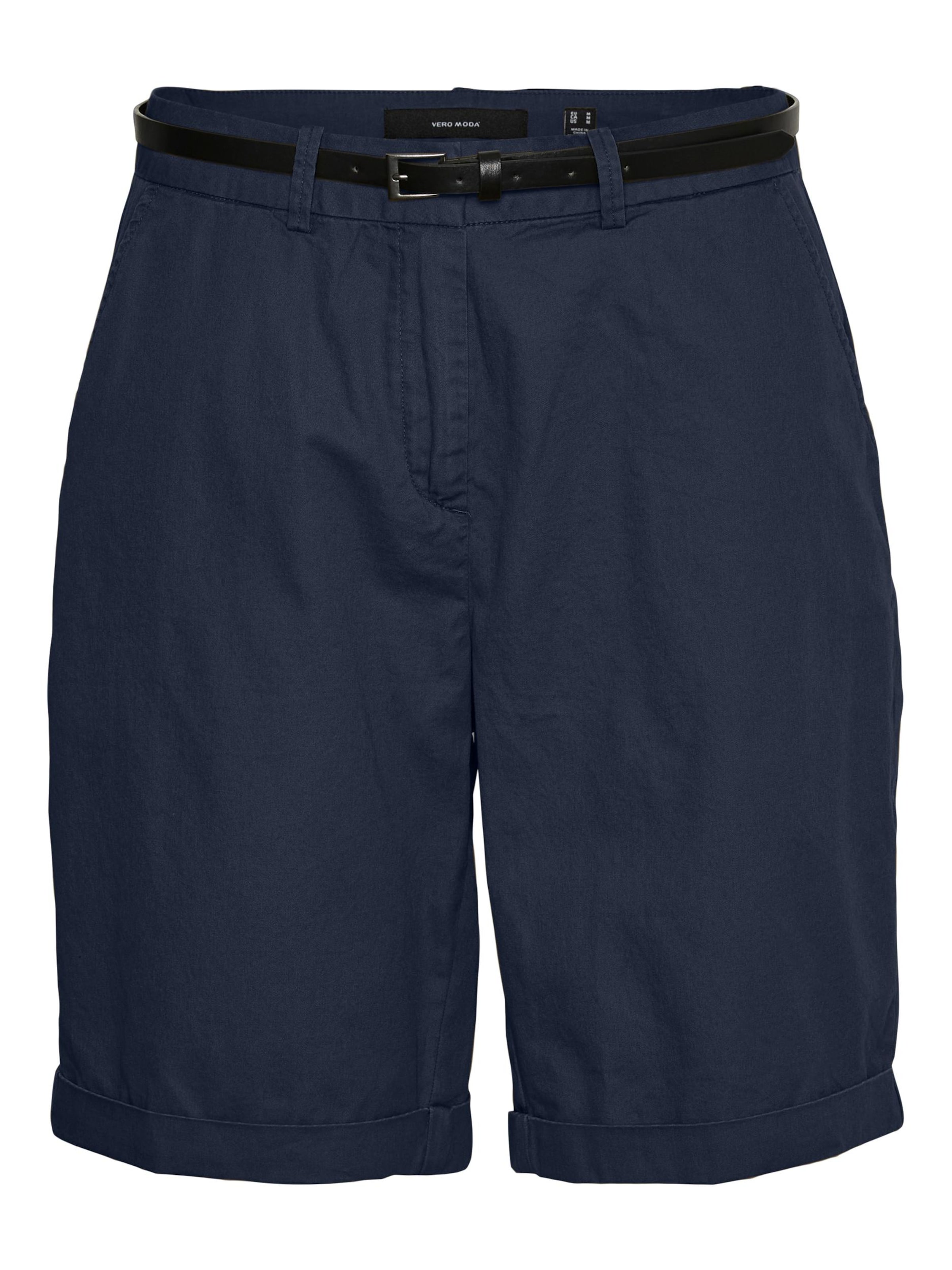 VERO MODA Chino nohavice 'Flashino' - Modrá: predná strana