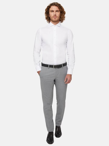 Boggi Milano Slim fit Koszula biznesowa w kolorze biały