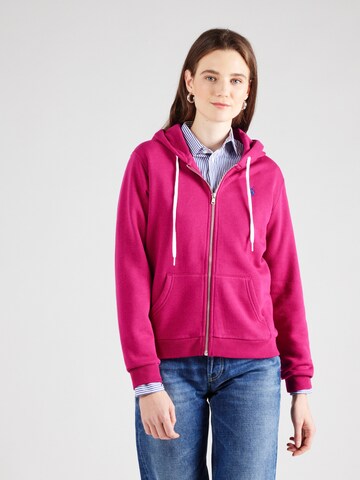 Veste de survêtement Polo Ralph Lauren en rose : devant