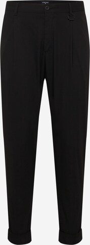 STRELLSON Pleat-front trousers 'Louis' in Black: front