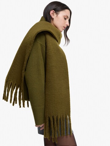Bershka Oversize šála – zelená