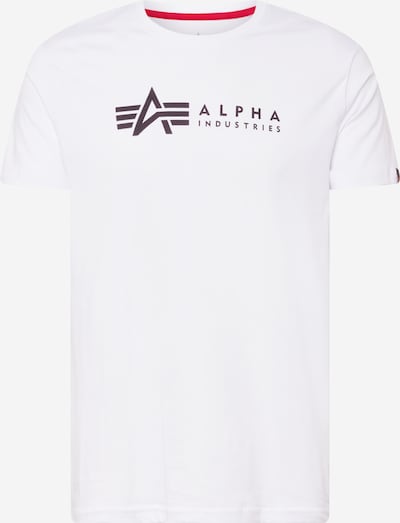 ALPHA INDUSTRIES Majica veličine XS u crna / bijela, Pregled proizvoda