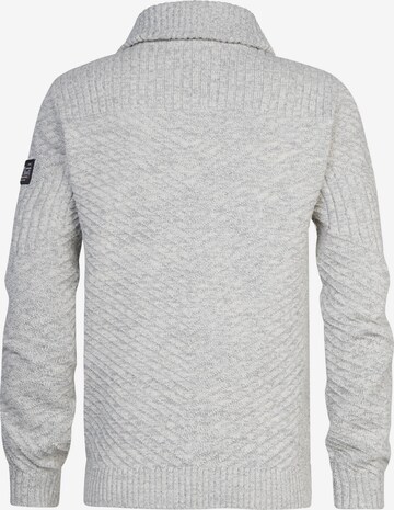 Petrol Industries Knit cardigan in Grey