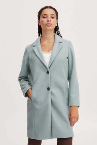 ICHI Between-Seasons Coat 'JANNET' in Blue: front