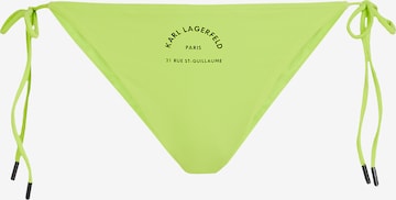 Pantaloncini per bikini di Karl Lagerfeld in giallo: frontale
