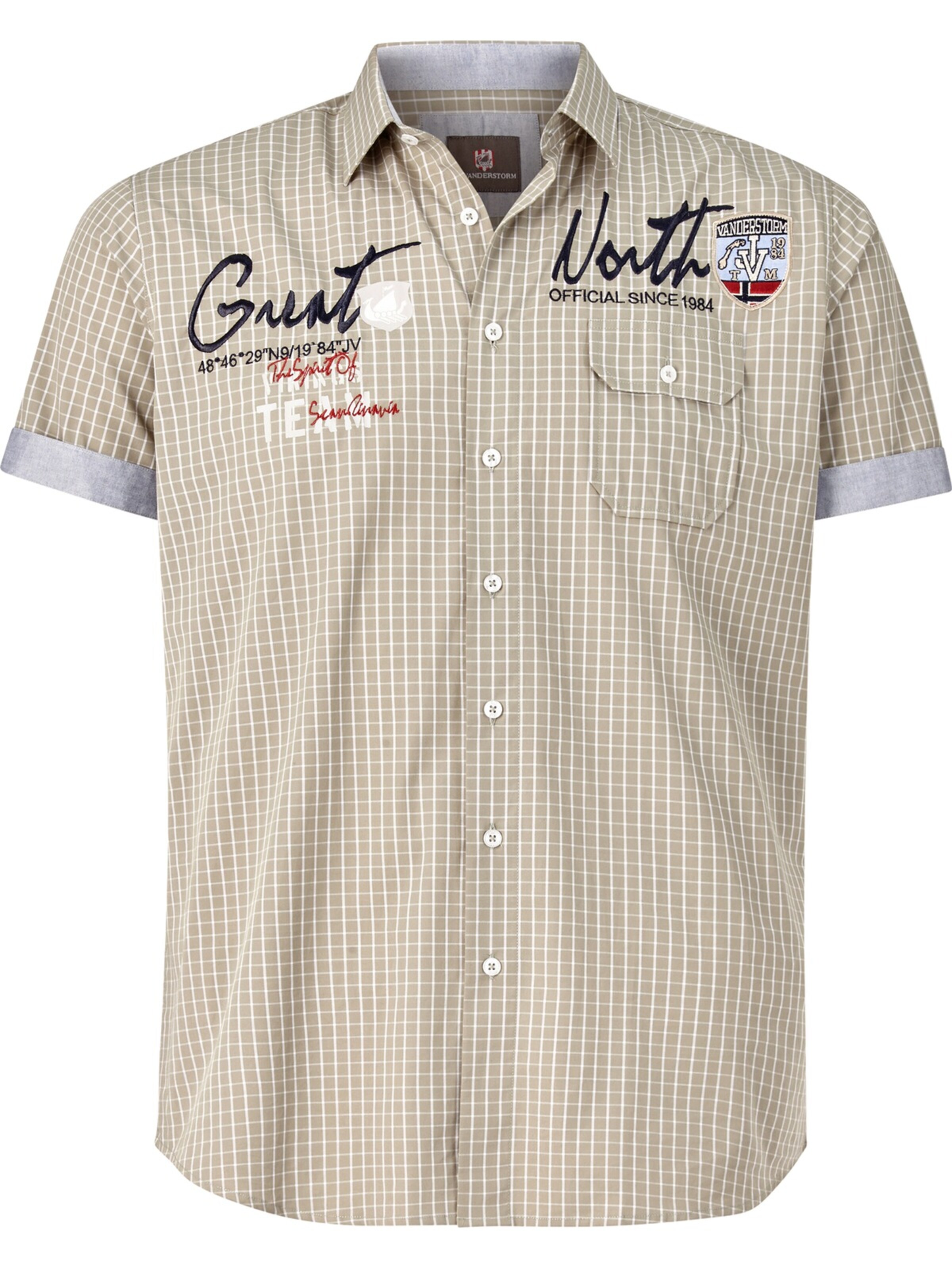 Jan Vanderstorm Hemd 'Ajule' in Beige: Vorderseite