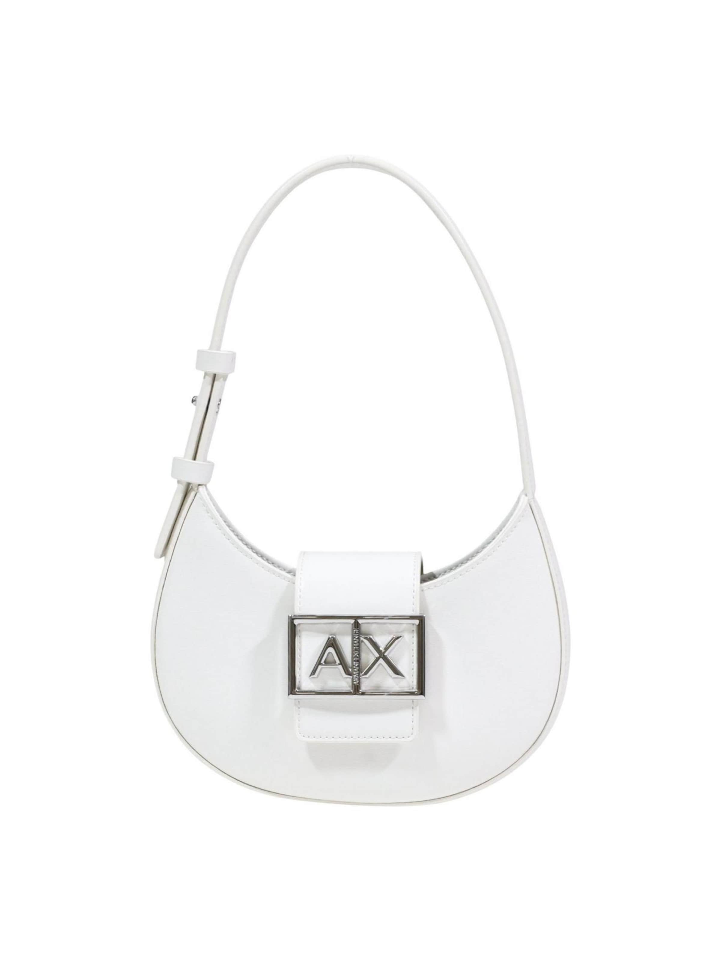 Borsa a spalla 'XW002566 AF12039' di ARMANI EXCHANGE in bianco: frontale