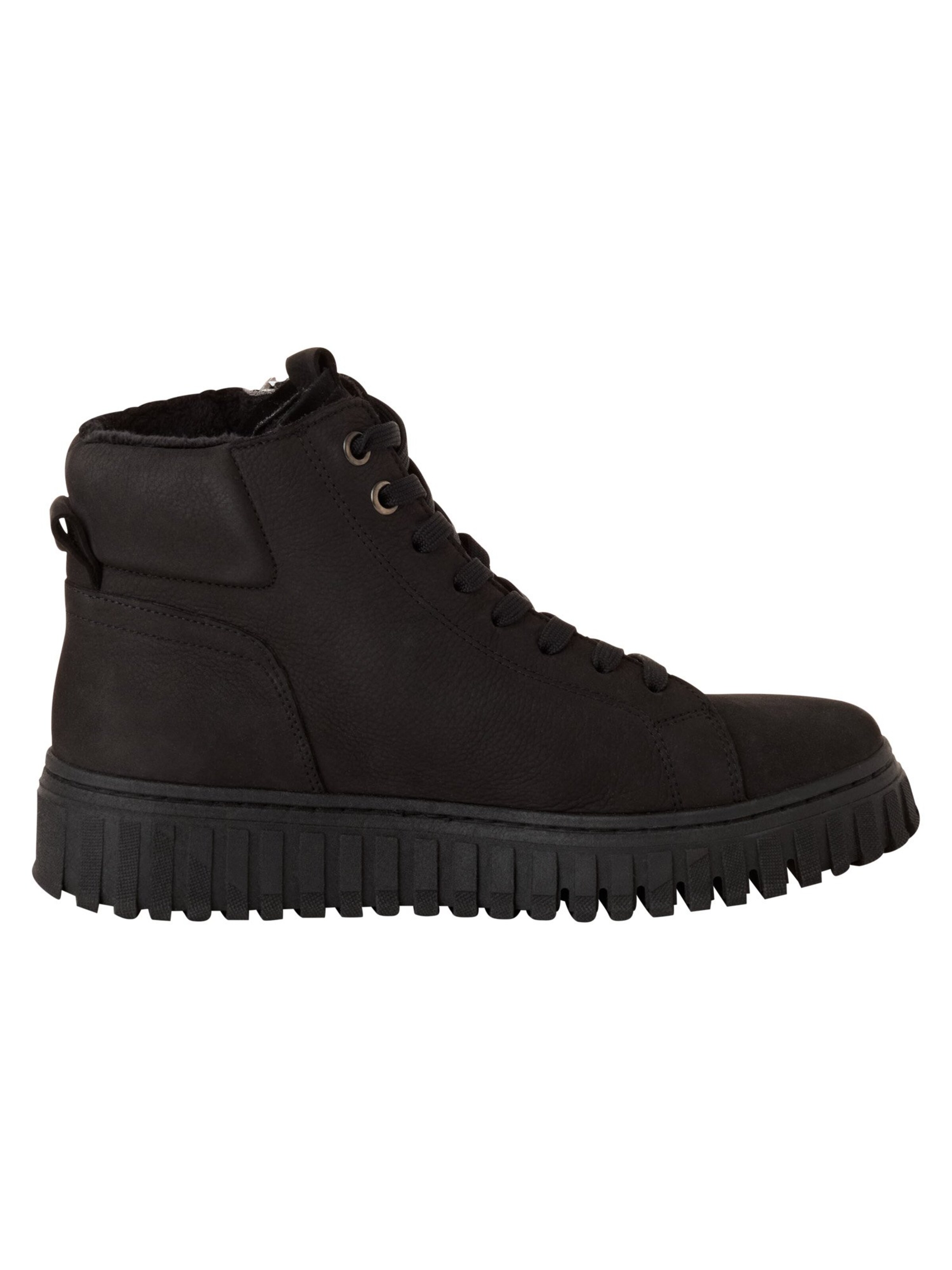Tamaris - Botines con cordones en negro