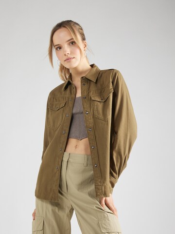 Camicia da donna di G-Star RAW in verde: frontale