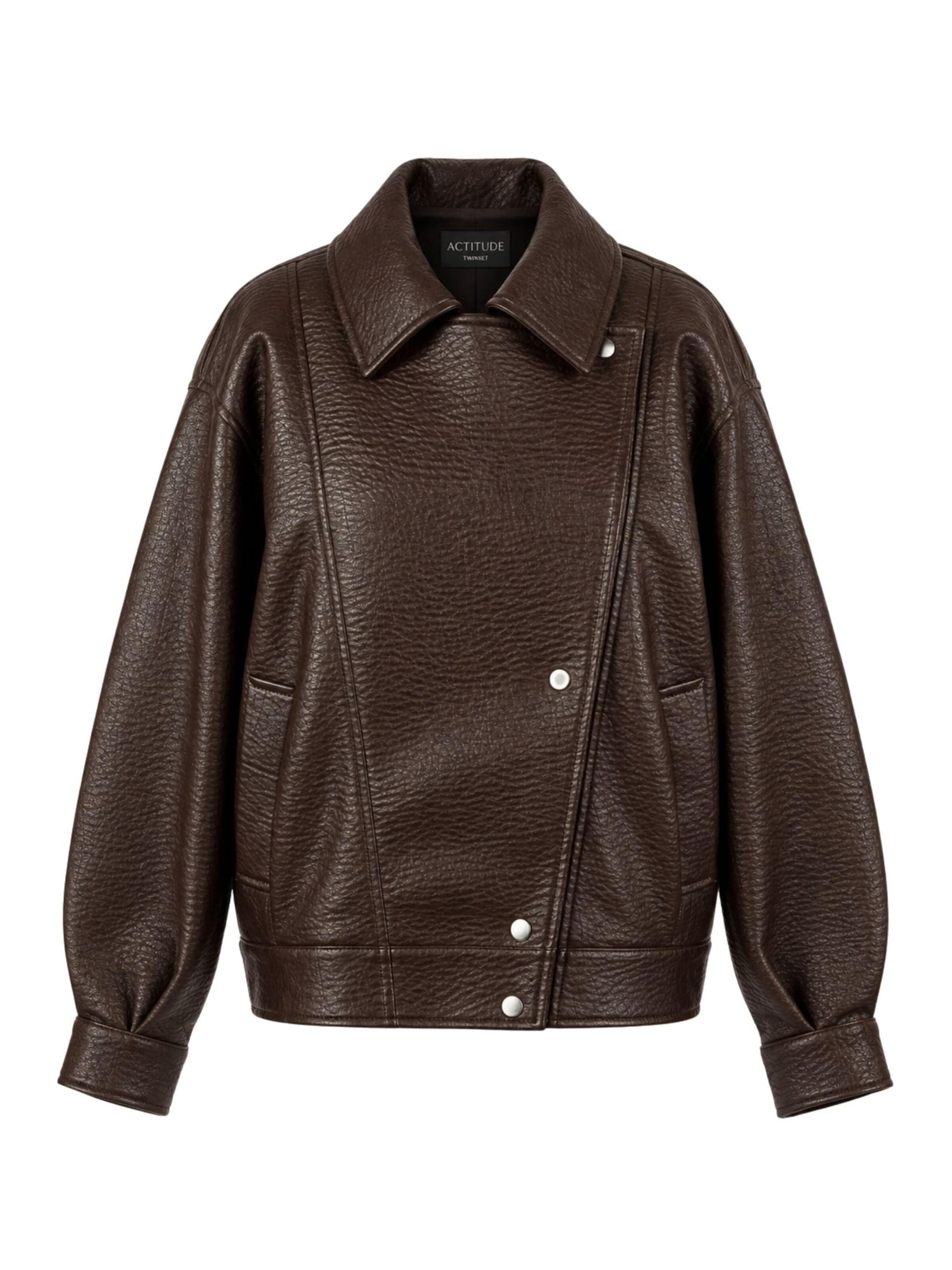 Twinset - Chaqueta de entretiempo 'ACTITUDE' en marrón: frente