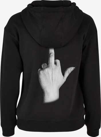 Miss Tee Sweatshirt 'I Dont Give A' in Schwarz
