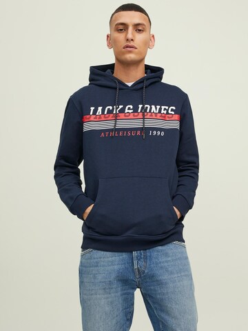 JACK & JONES Sweatshirt 'RON' in Blauw: voorkant