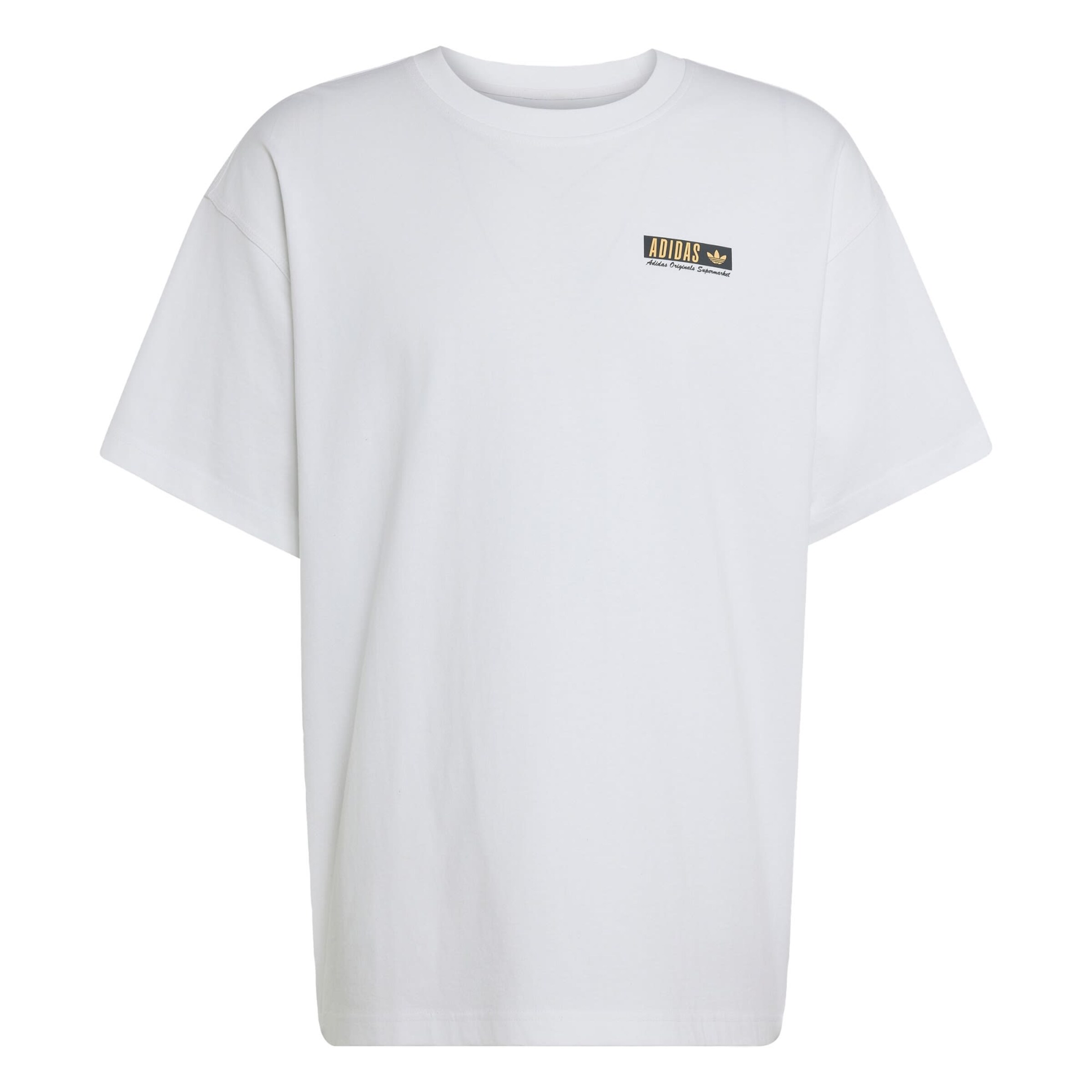 ADIDAS ORIGINALS Shirt 'Mart Poster' in XS in Light yellow / Black / White, Item view