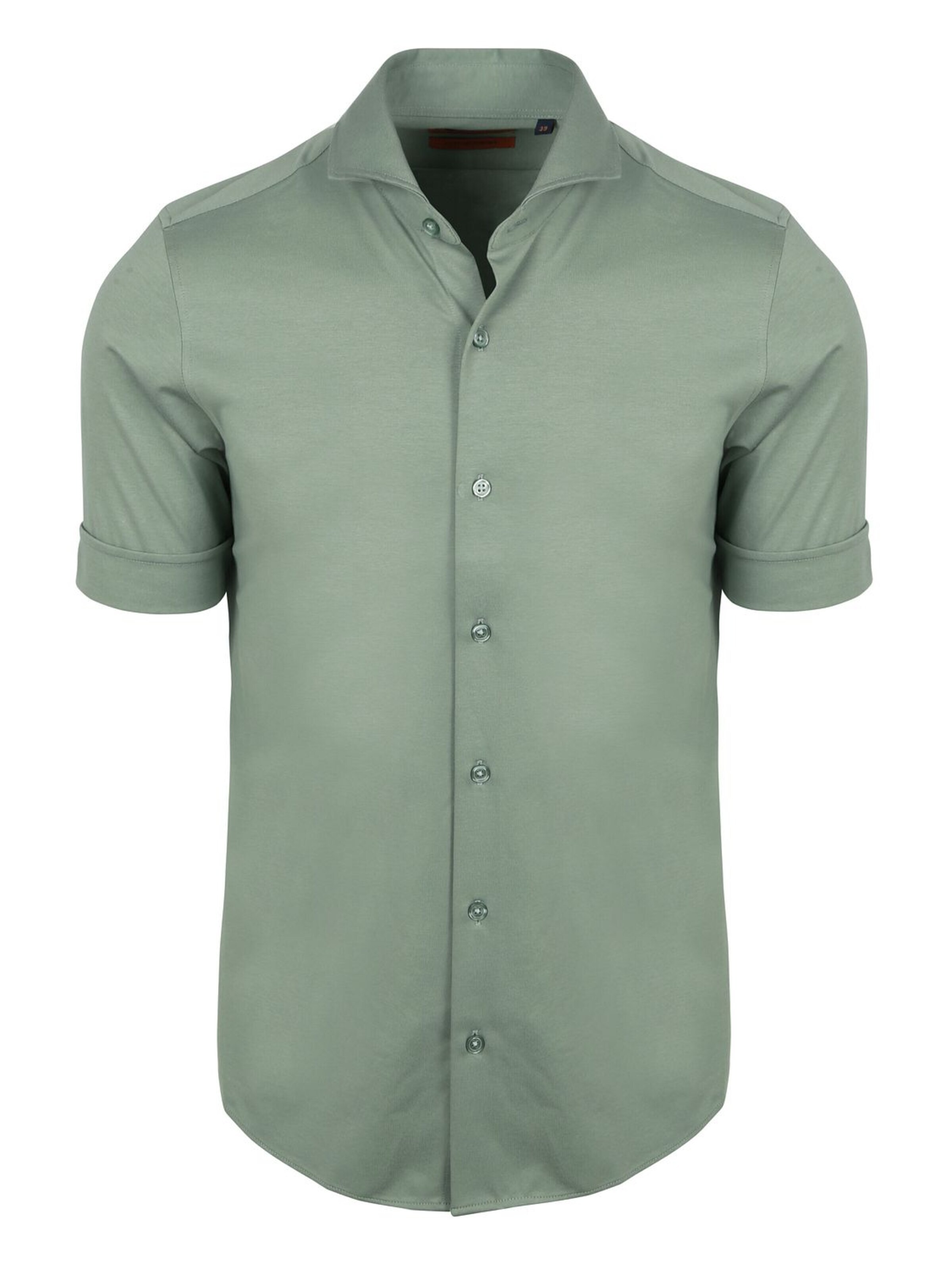 Suitable Button Up Shirt in Green: front