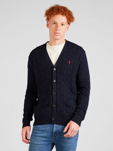 Polo Ralph Lauren Knit Cardigan in Blue: front