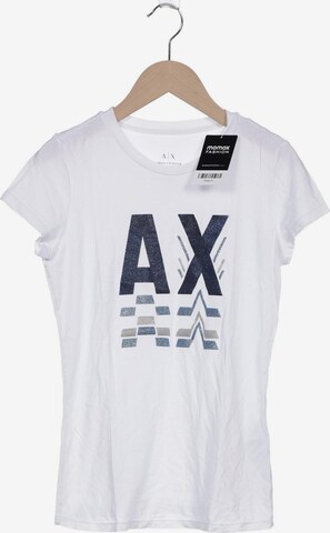 ARMANI EXCHANGE T-Shirt S in Weiß: predná strana