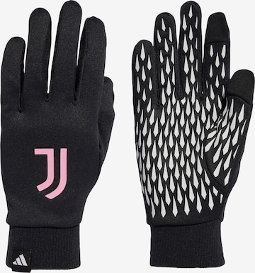 ADIDAS PERFORMANCE - Guantes deportivos 'Juventus Turin' en negro: frente
