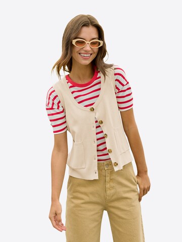 Imily Bela Πλεκτό γιλέκο σε μπεζ