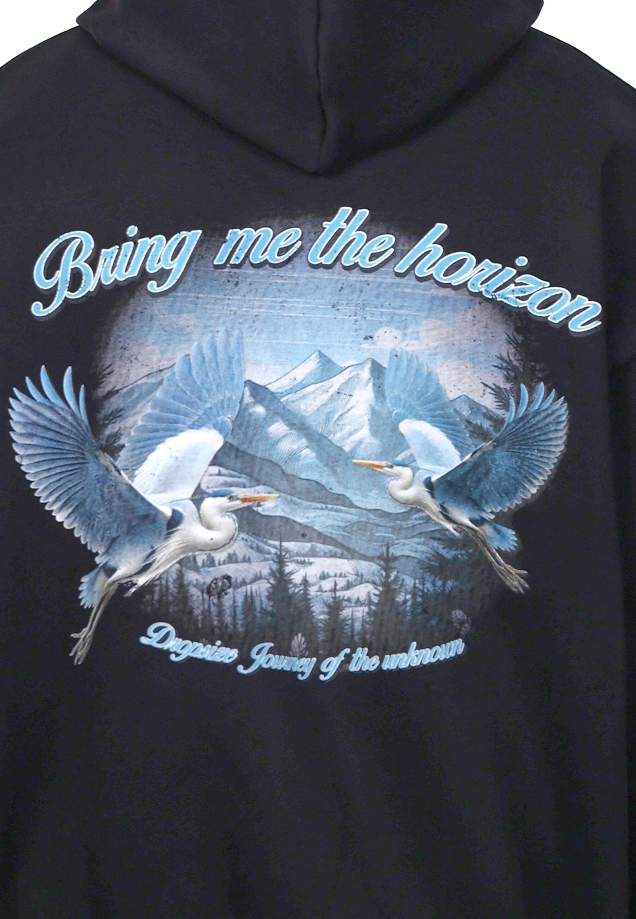 Dropsize Sweatshirt 'Horizon' in Zwart