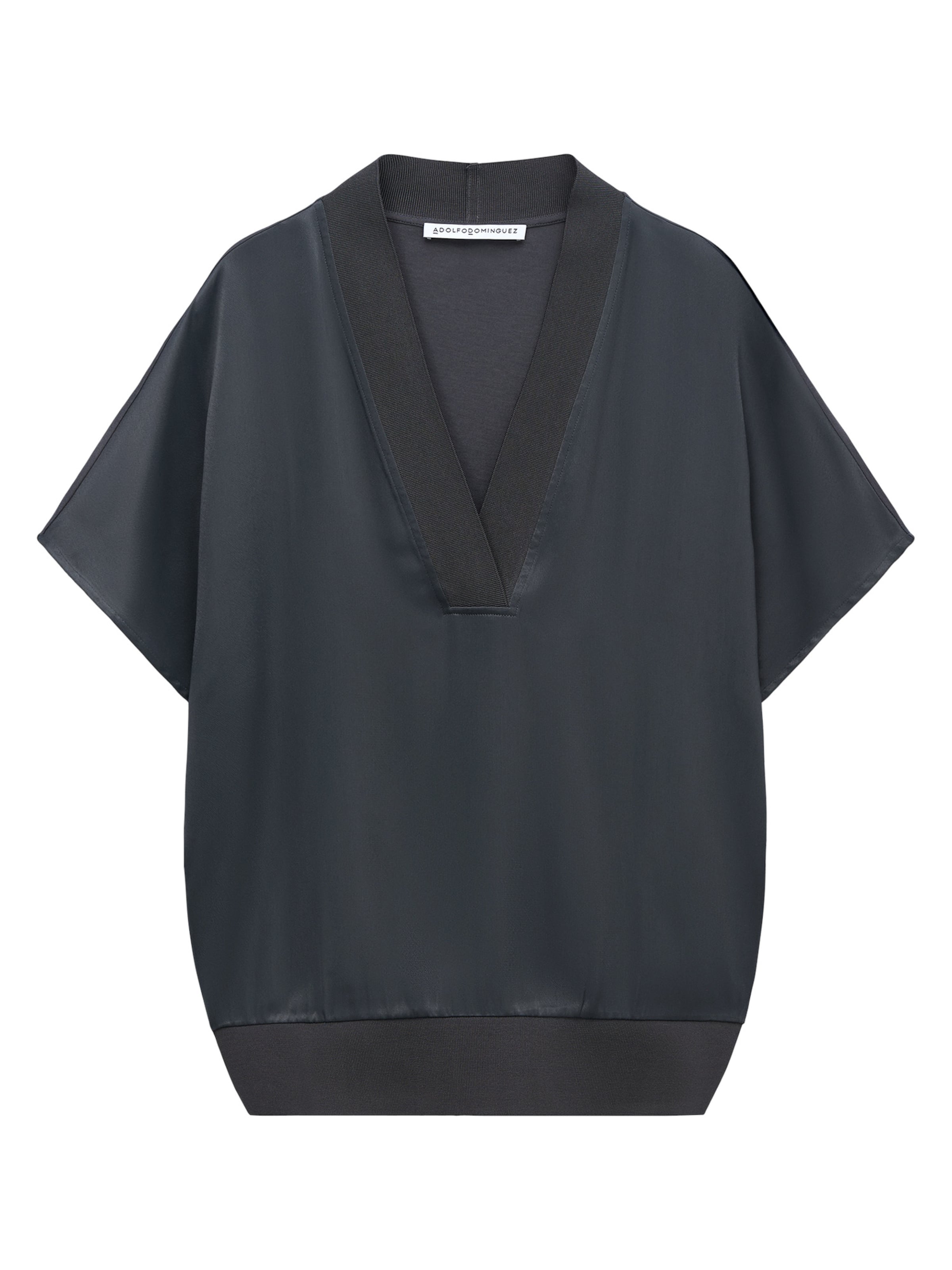 Adolfo Dominguez Shirt in Grijs: voorkant