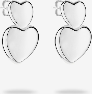 Boucles d'oreilles Tamaris en argent : devant