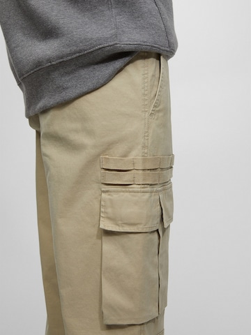 Pull&Bear Tapered Cargobroek in Beige