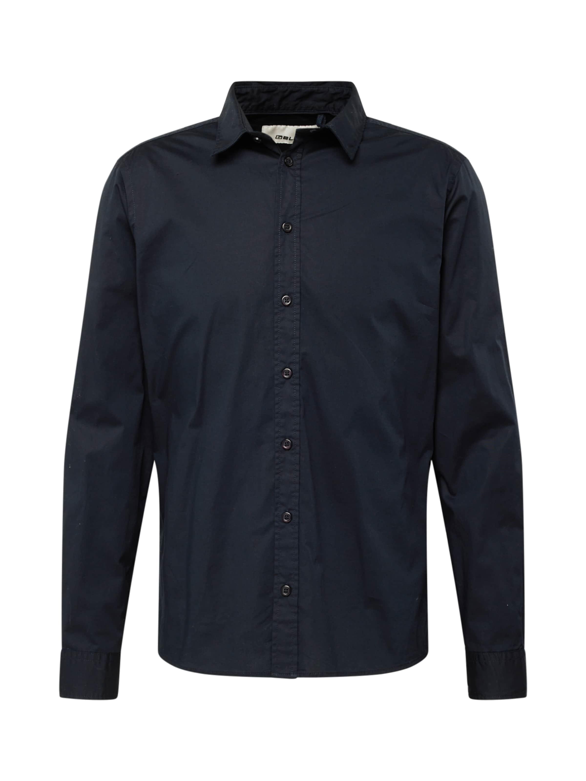 BLEND - Ajuste regular Camisa en negro: frente