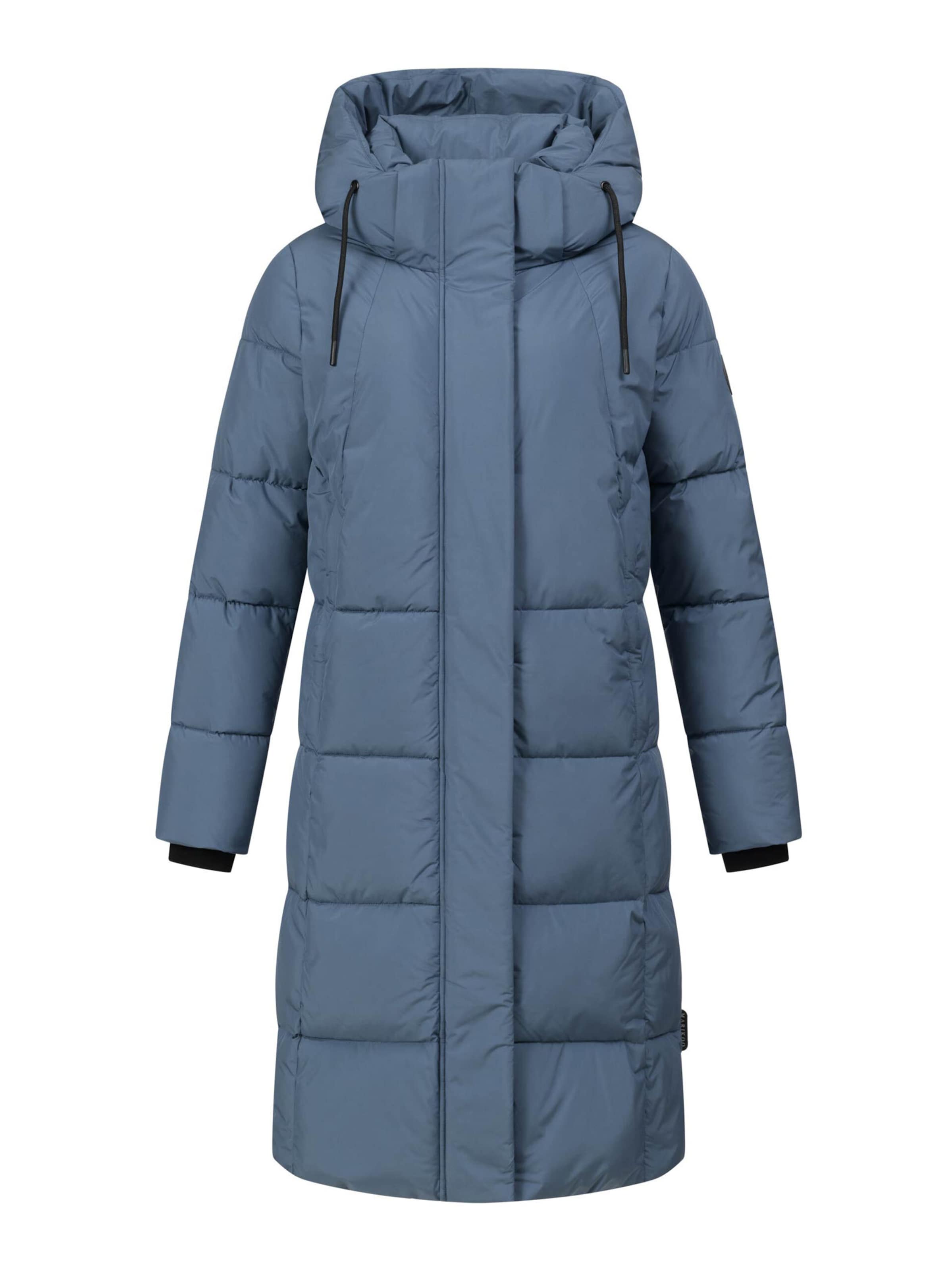 MARIKOO Winter Coat 'Tabiaa' in Blue: front