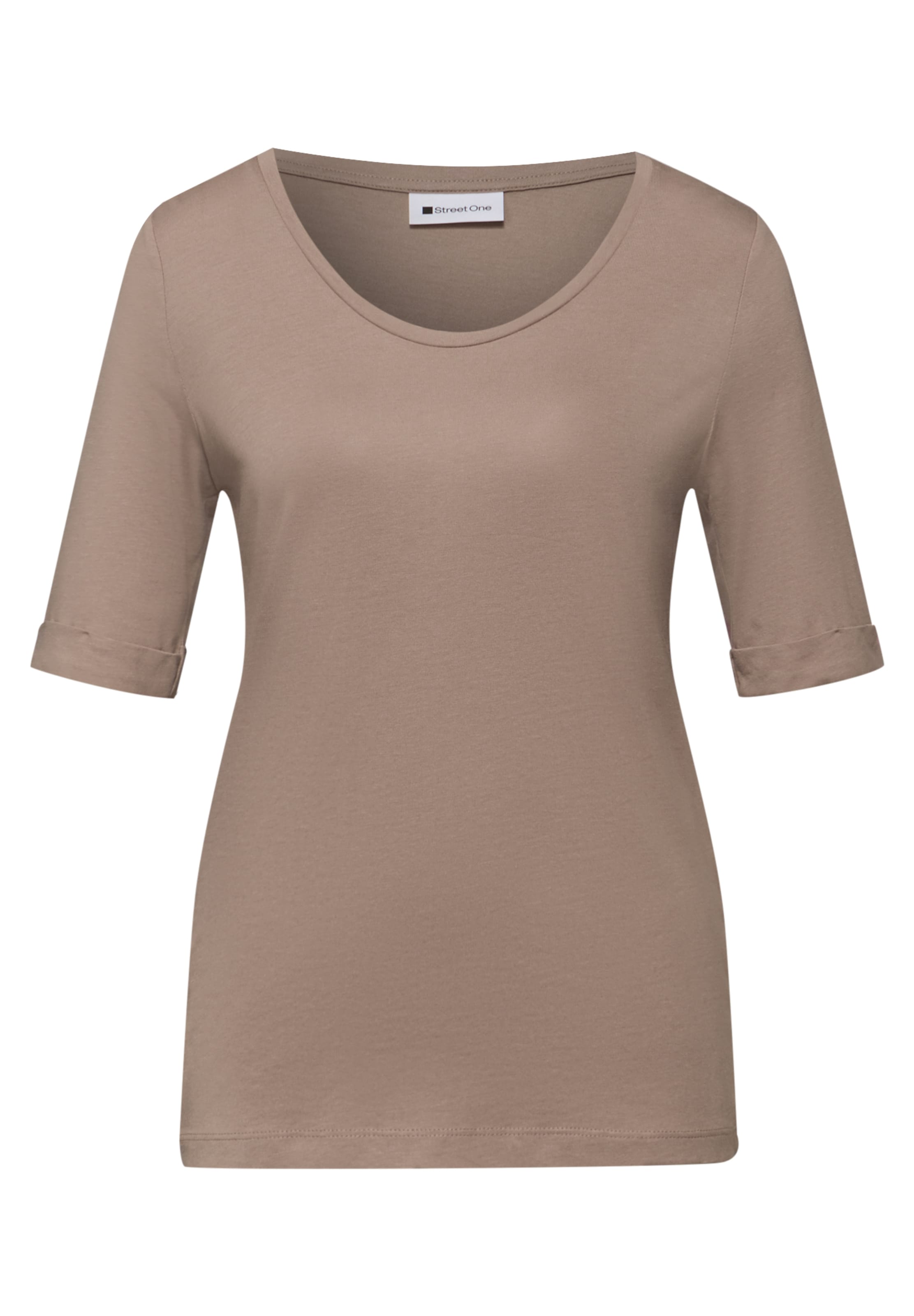 STREET ONE Shirt in Brown: front