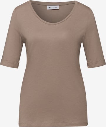 STREET ONE Shirt in Brown: front