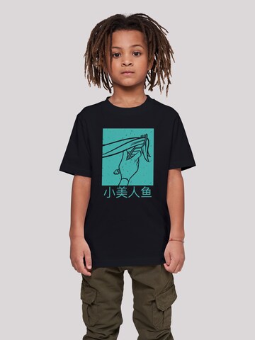 T-Shirt 'Ariel The Little Mermaid Hair Stroke' F4NT4STIC en noir : devant