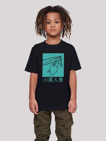 T-Shirt 'Ariel The Little Mermaid Hair Stroke' F4NT4STIC en noir : devant