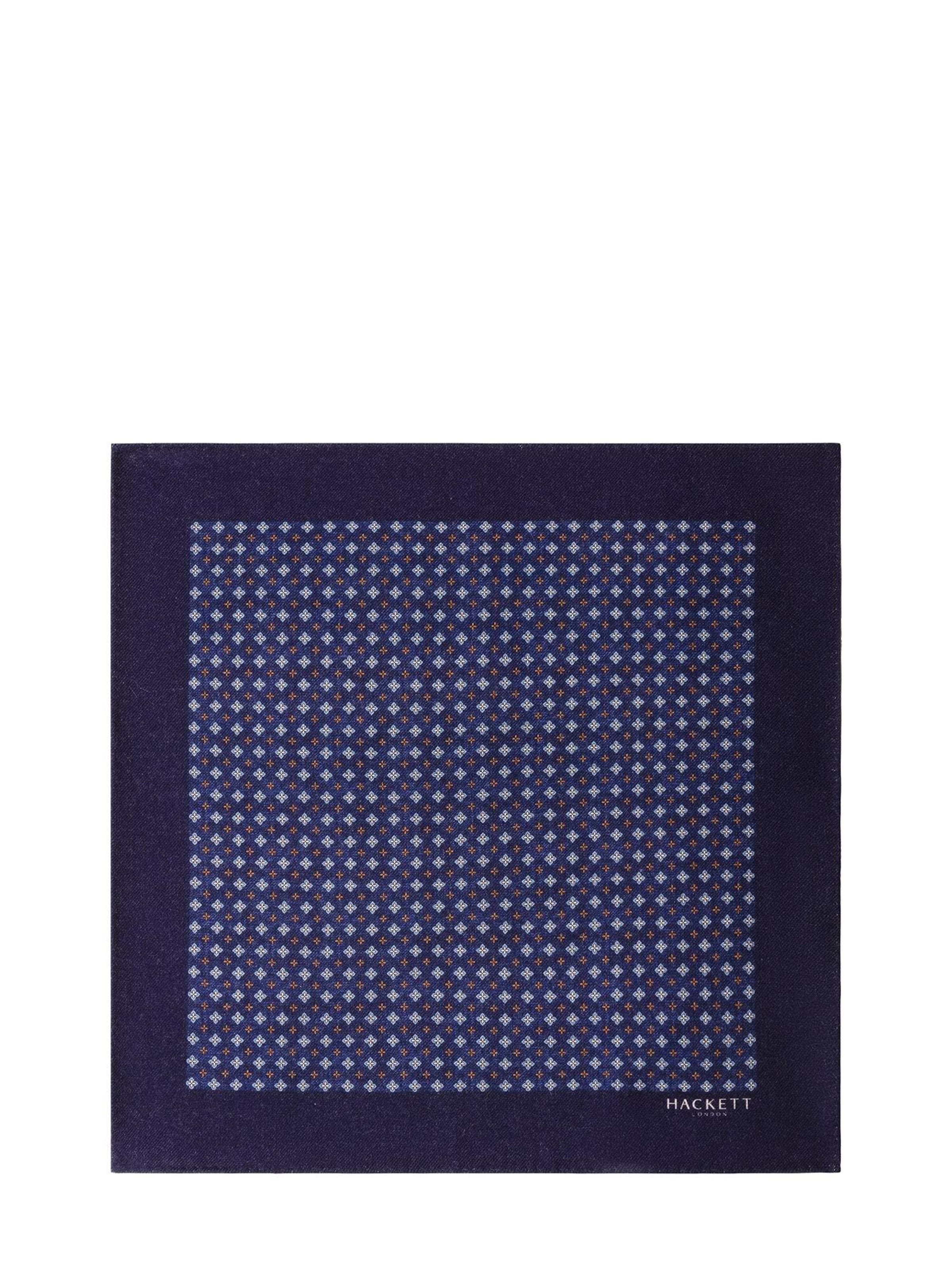 Hackett London Pochet in Blauw: voorkant