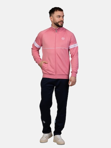Sergio Tacchini Athletic Zip-Up Hoodie 'Orion' in Pink