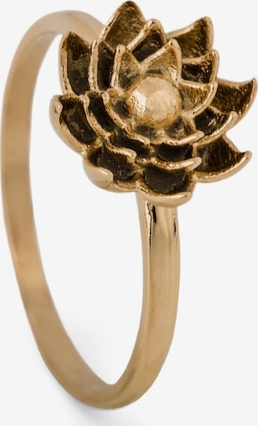 Akitsune Ring 'Lotus' in Gold: front