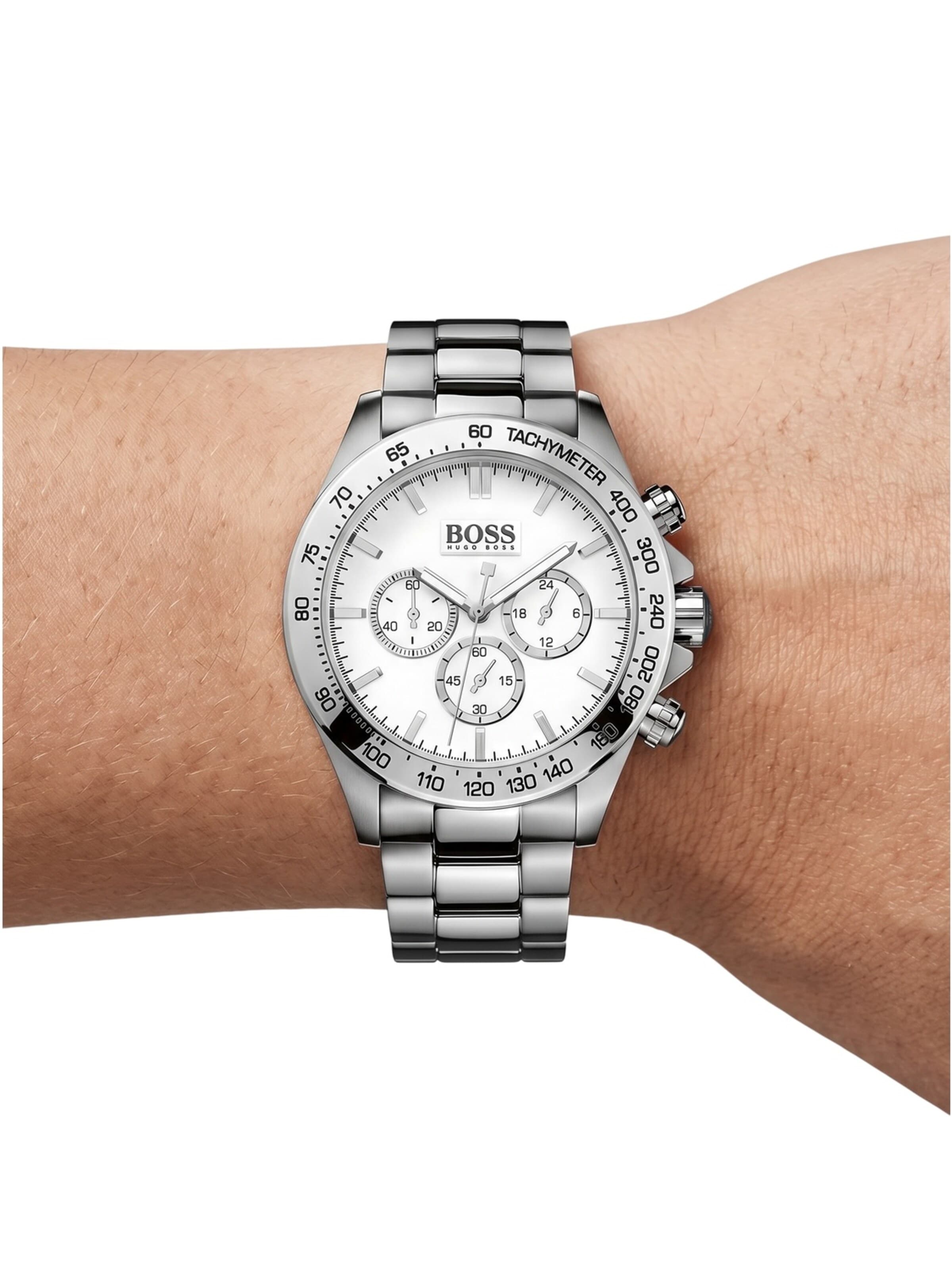 Montre à affichage analogique 'Herrenuhr HB1512965' BOSS en argent