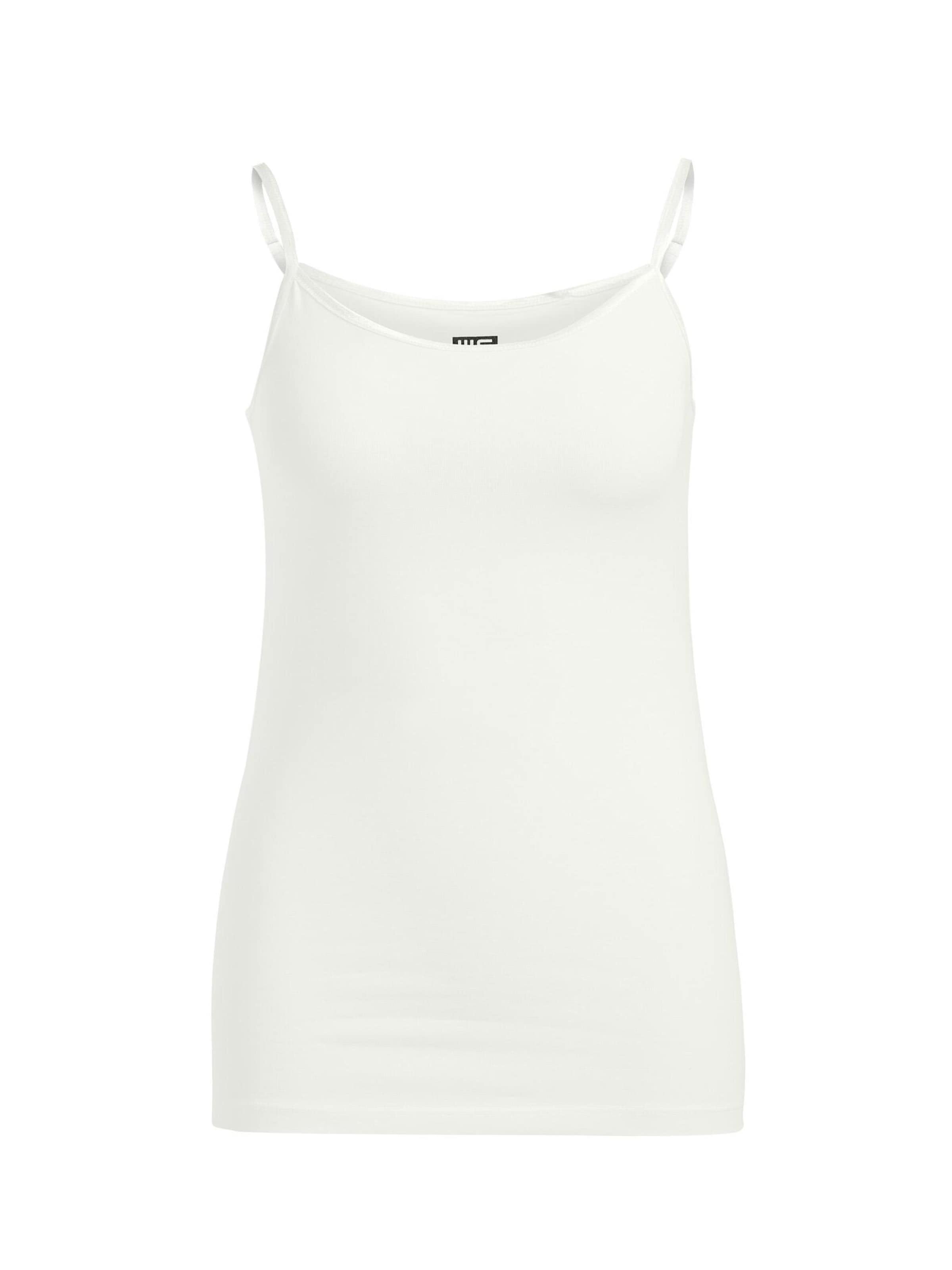 WE Fashion Топ в бяло: отпред