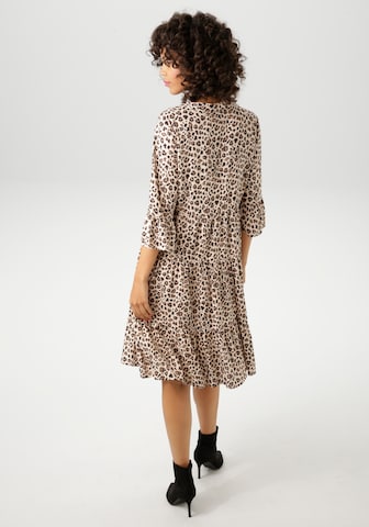 Aniston CASUAL Kleid in Beige