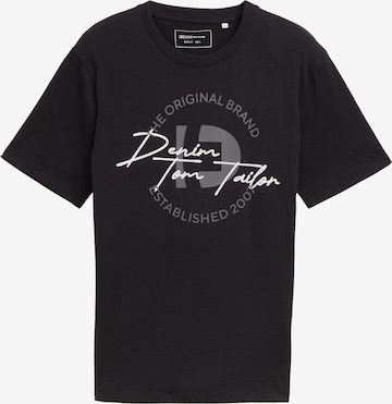 TOM TAILOR DENIM Shirt in Black: front